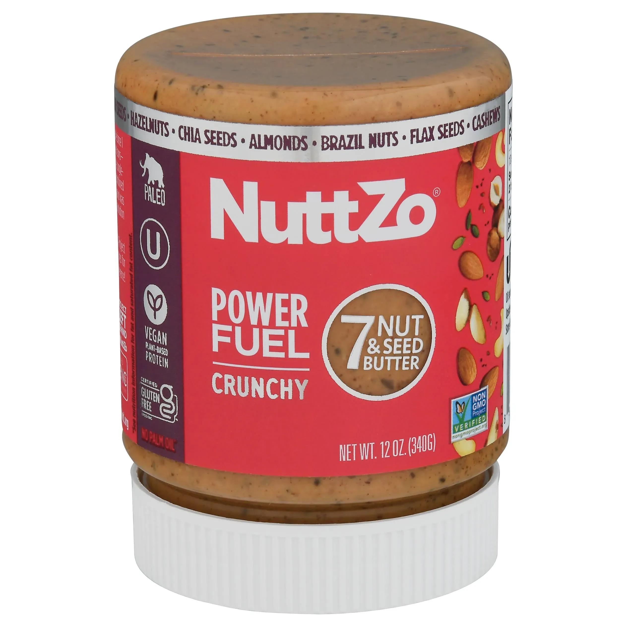 NuttZo Crunchy Power Fuel Seven Nut & Seed Butter, Organic, 12 oz