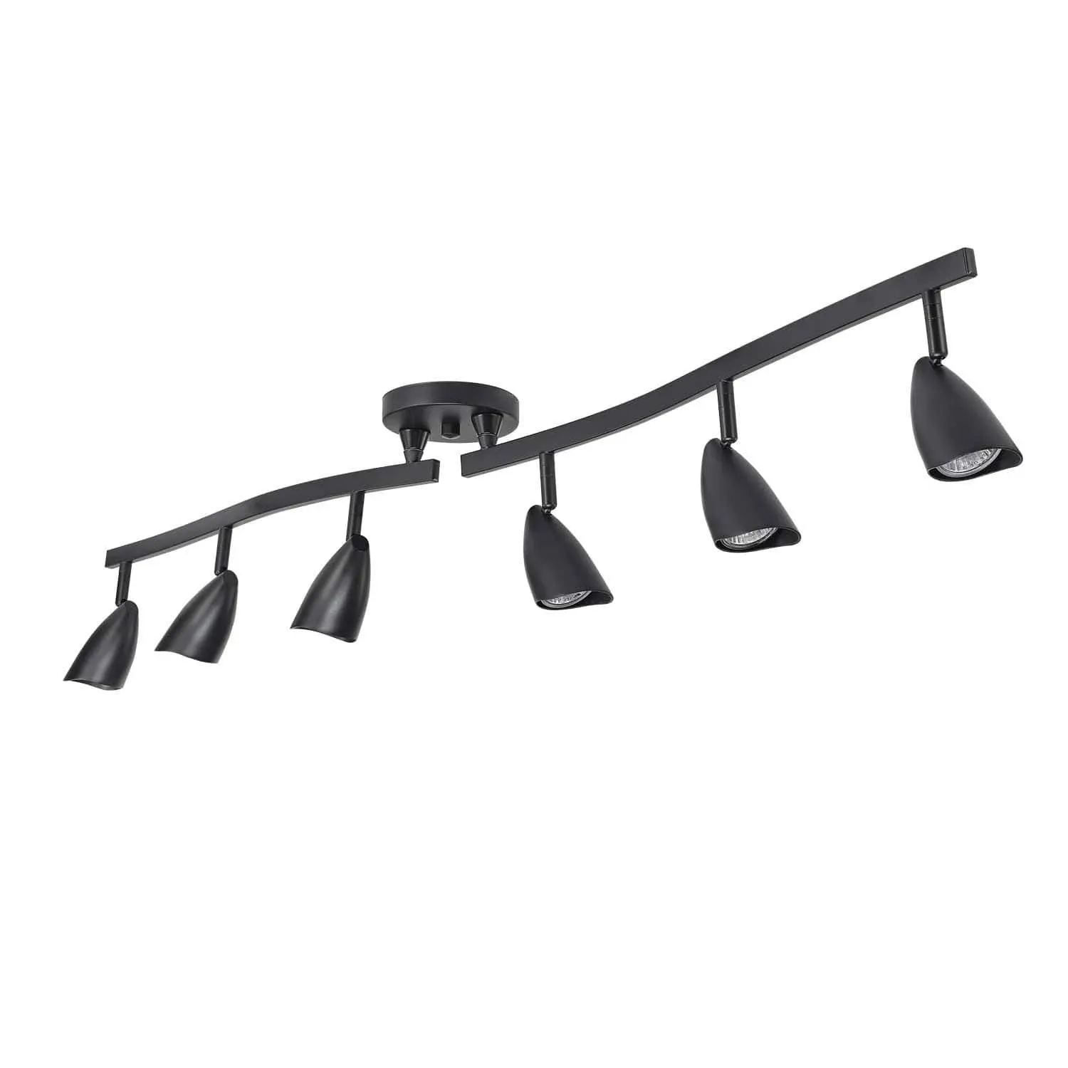 Globe Electric Grayson 6-Light Adjustable S-Shape Track Lighting