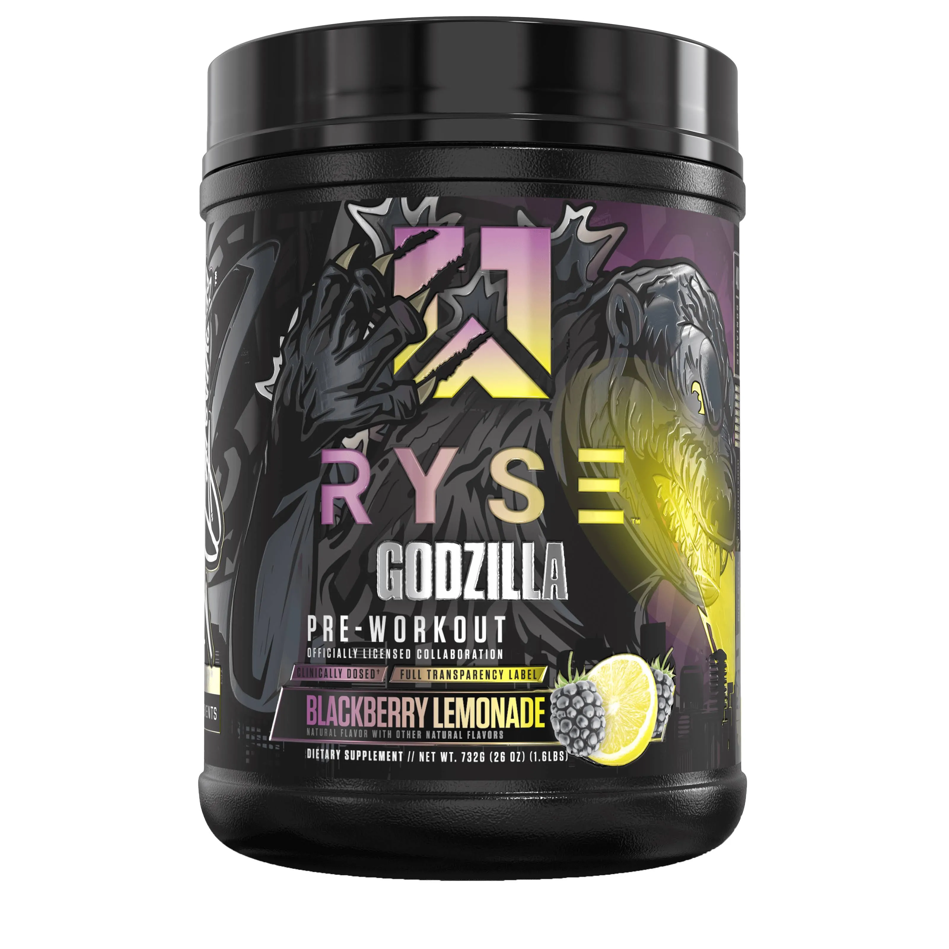 Ryse Godzilla Pre-Workout Blackberry Lemonade