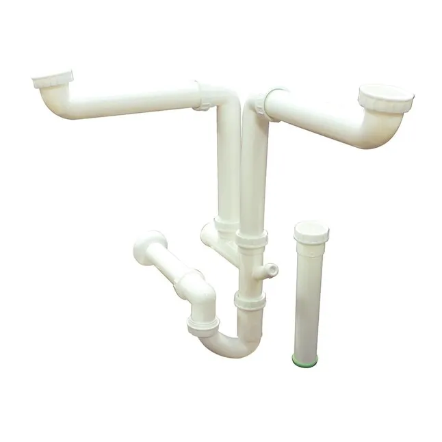 TSDIK Plastic Sink Drain Install Kit, 12&#034; L x 16&#034; W x 4&#034; H, White