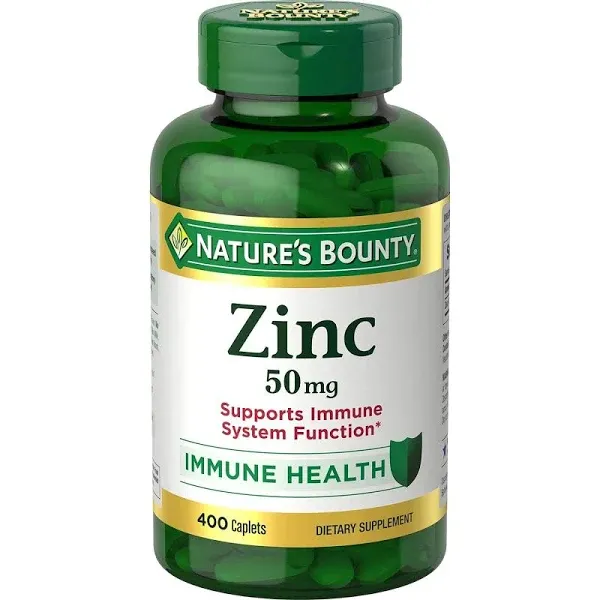 Nature's Bounty Zinc 50 mg 400 ct.