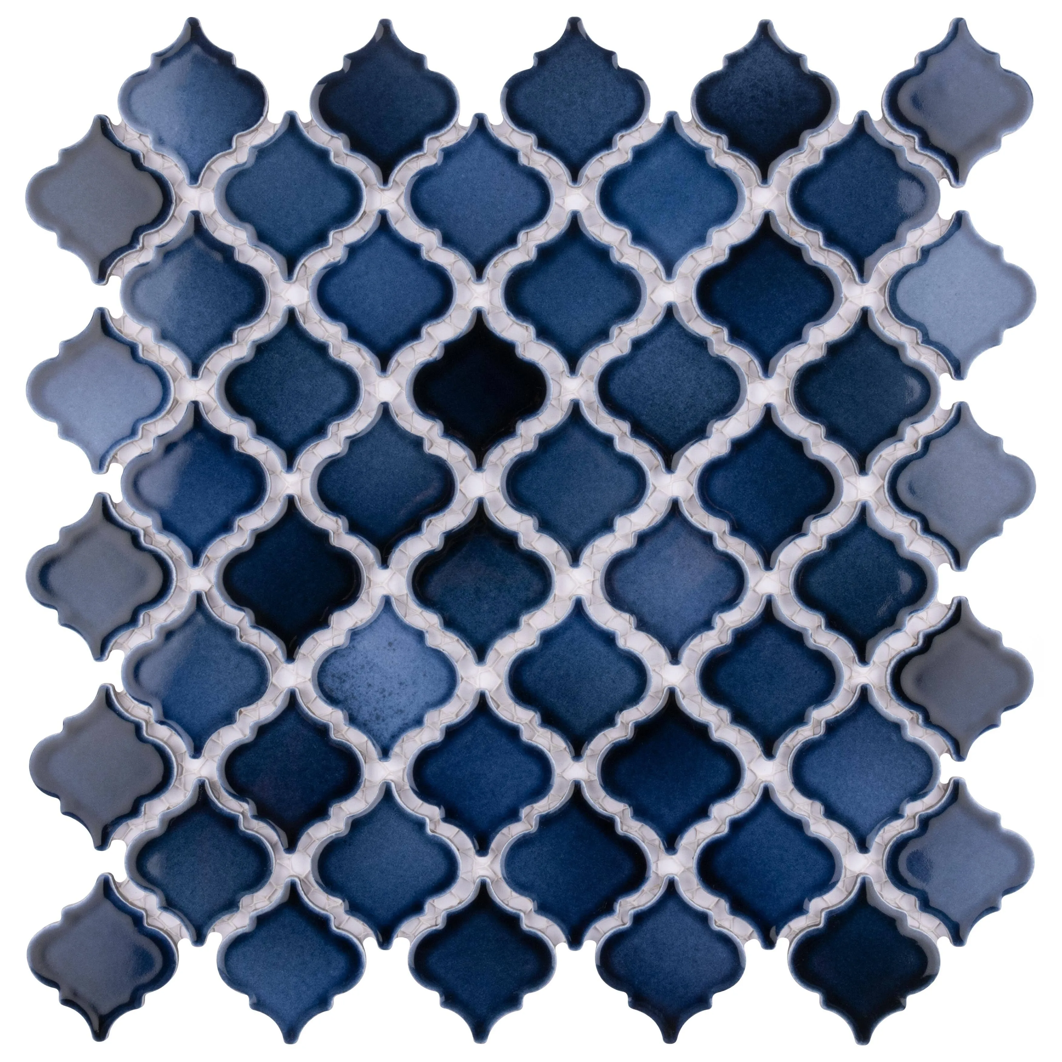 Hudson Tangier 2" x 2" Porcelain Arabesque Mosaic Wall & Floor Tile Merola Tile ...