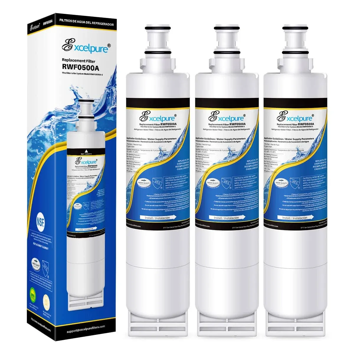 4396508 Refrigerator Water Filter Replacement for Whirlpool EDR5RXD1 4396510