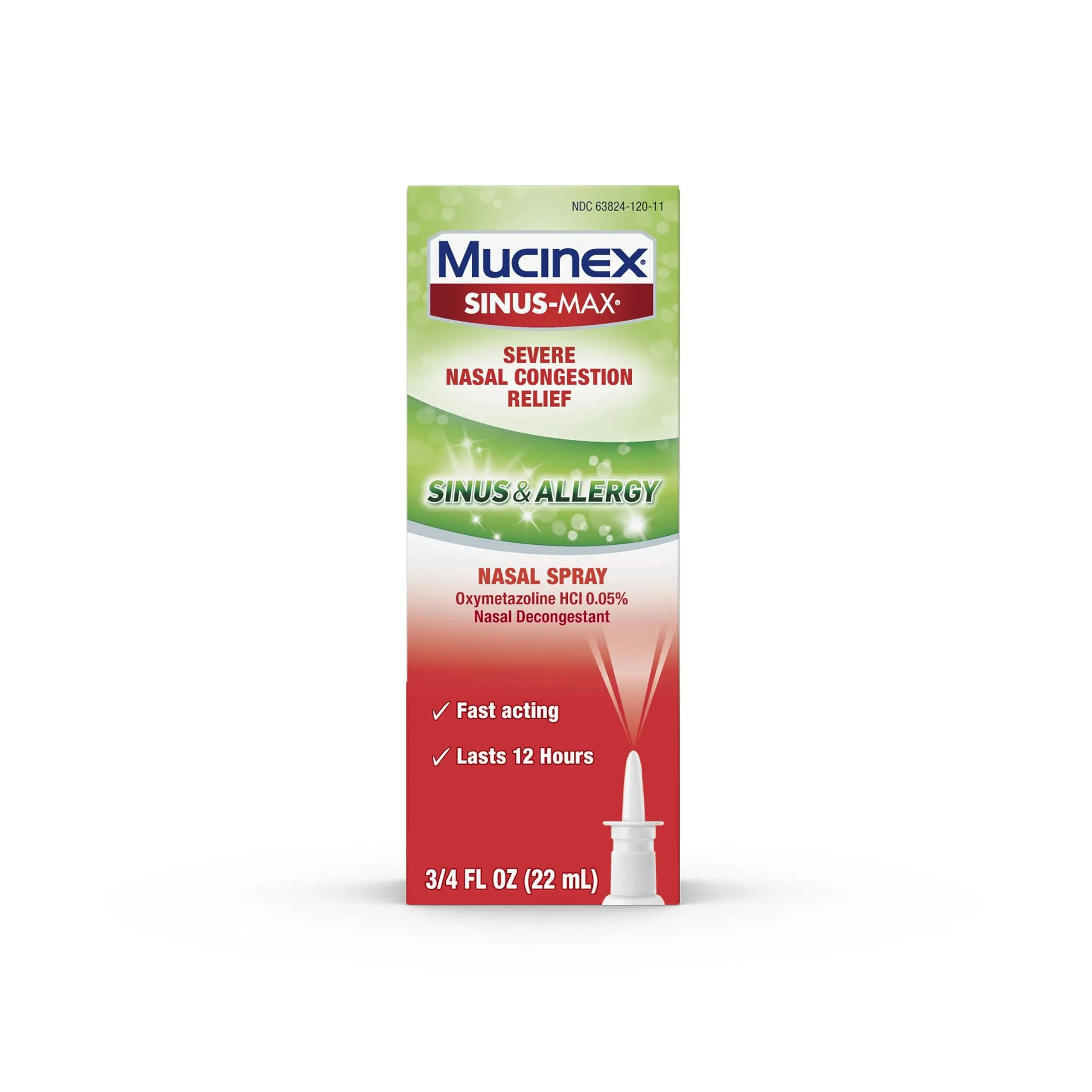 Mucinex Sinus-Max Nasal Spray, Sinus & Allergy - 0.75 fl oz