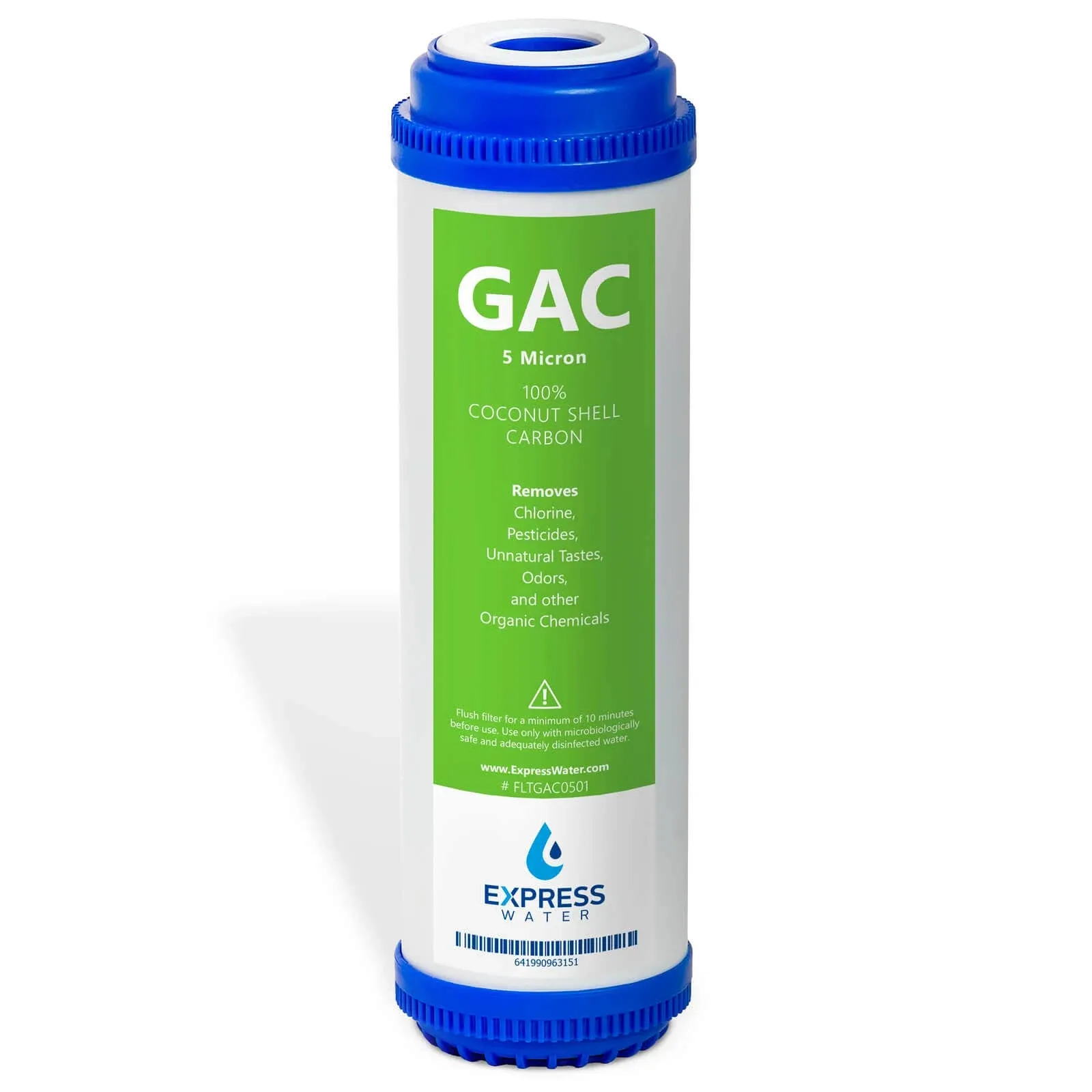 Express Water FLTGAC0501 1 Pack Granular Activated Carbon GAC Under Sink Replacement Filter