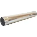 DUNDAS JAFINE P4E20ZW Heavy Gauge Dryer Vent Pipe, 4 in X 24 in, Snap Lock,...