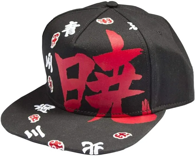 Naruto - Shippuden Akatsuki Kanji Ring Baseball Hat