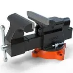 VEVOR Bench Vise 360 Swivel Locking Base Ductile Iron