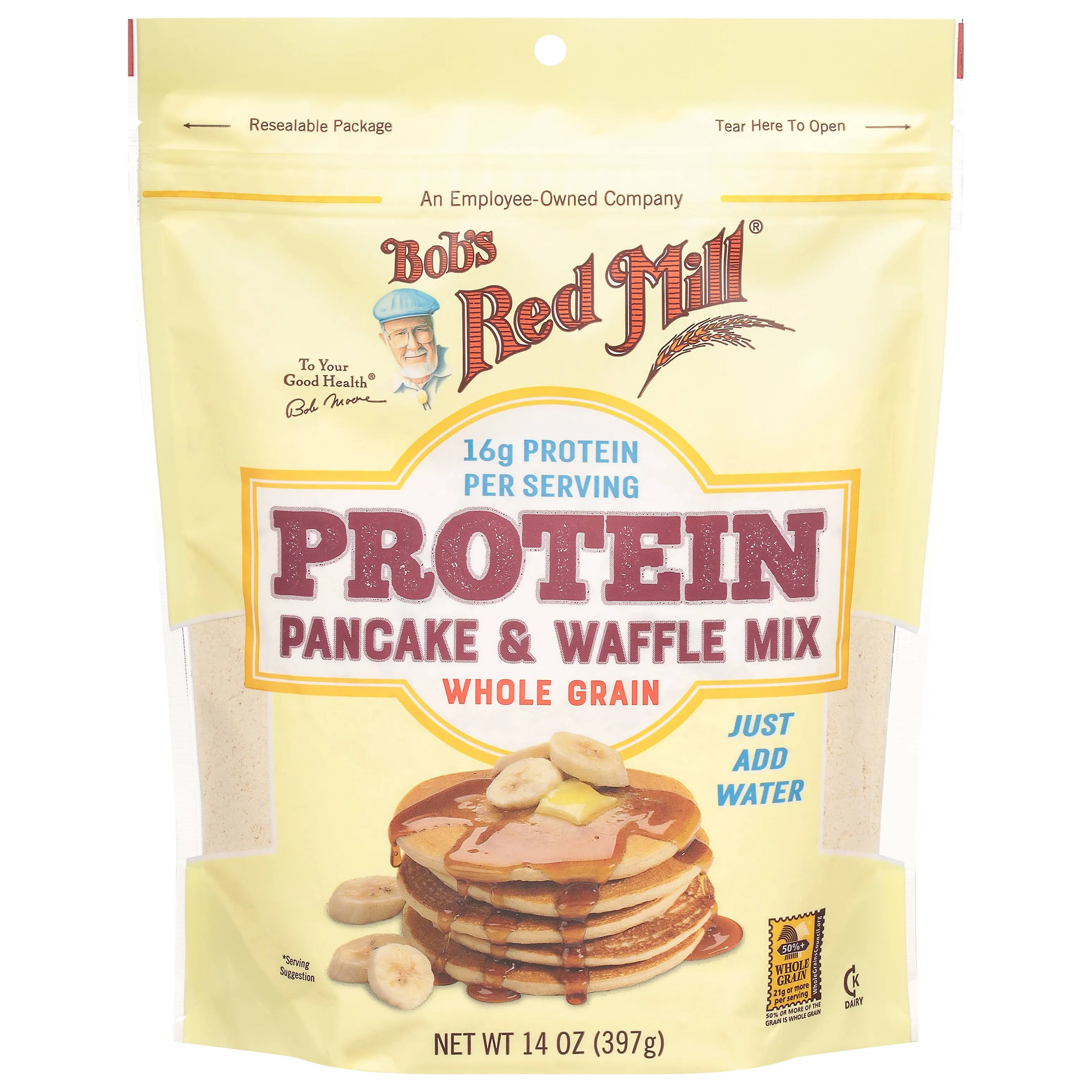 Bobs Red Mill Pancake & Waffle Mix, Protein - 14 oz