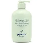 New Pipette Baby Shampoo and Body Wash Fragrance Free, 11.8 oz.