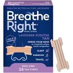 Breathe Right Drug Free Calming Nasal Strips, Lavender (26 ct)