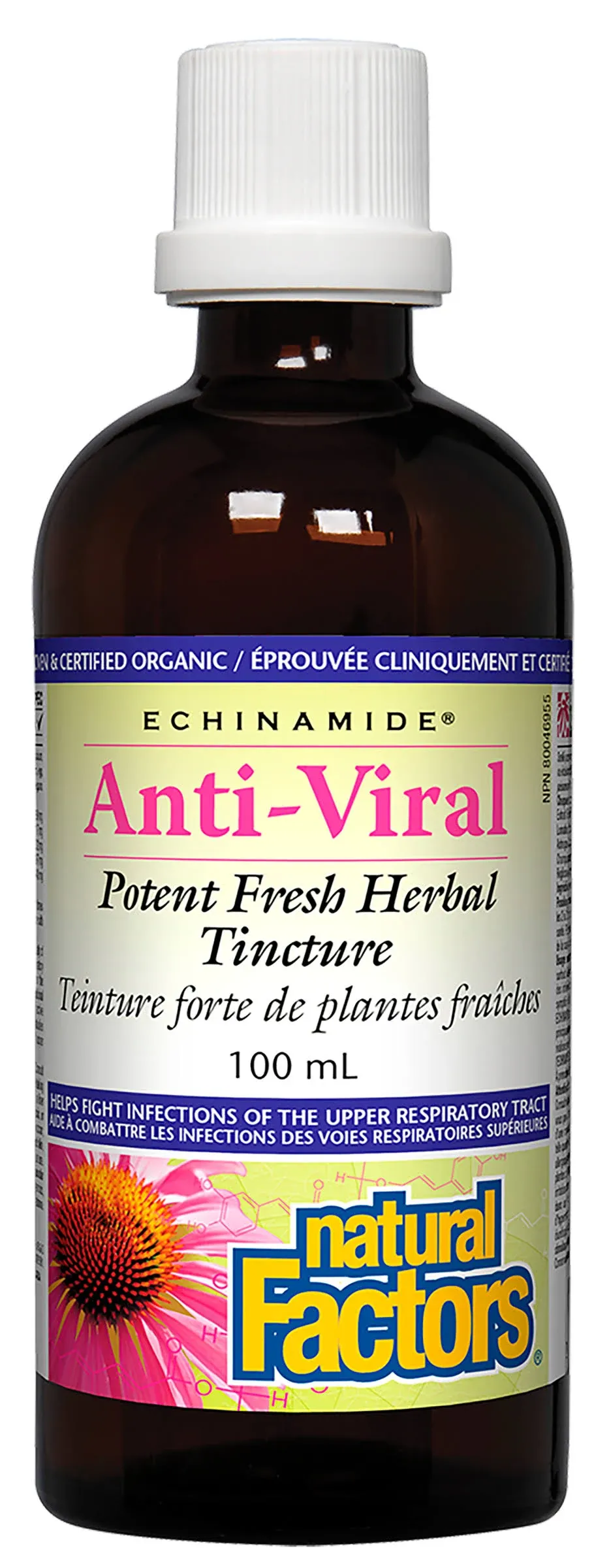 Natural Factors ECHINAMIDE® Anti-Viral Potent Fresh Herbal Tincture