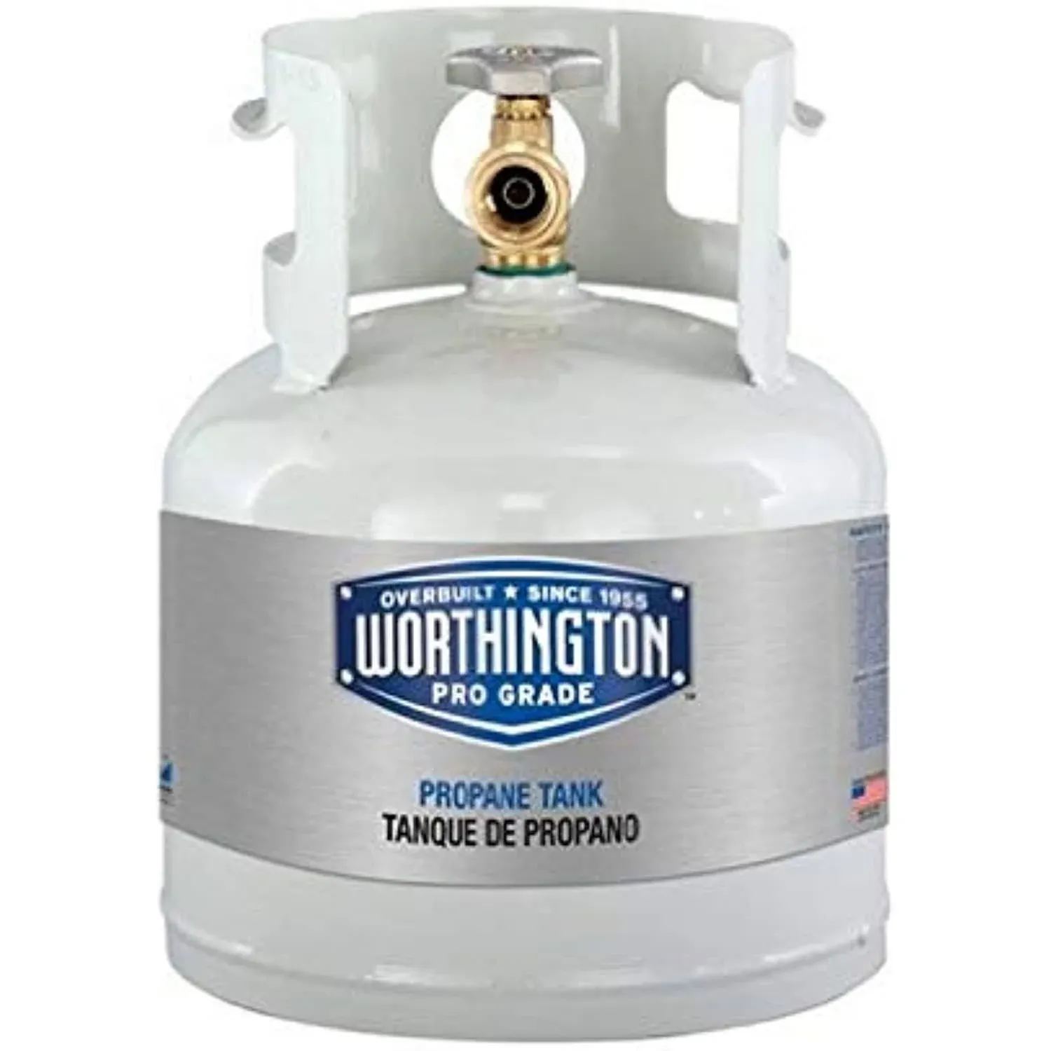 Worthington 281149 1-Gallon Steel Propane Cylinder With Type 1 With Overflow Prevention Device Valve