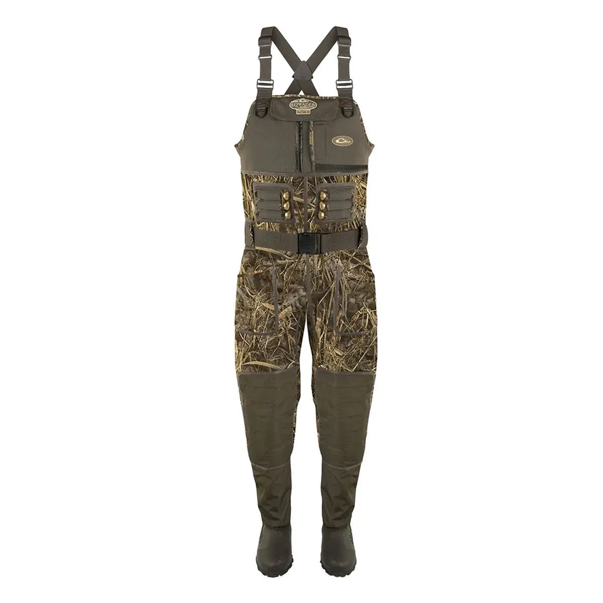 "Drake Men's Buckshot Eqwader 1600 Neoprene 3.0 Bootfoot Hunting Wader - Realtree Max-7 - Size 10 Stout"