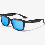 Ray-Ban Junior RJ9052S MATTE BLACK BLUE MIRROR 100S55 47mm