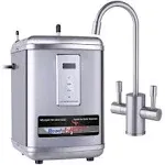 Ready Hot 41-RH-300-F560-BN Digital Hot Water Dispenser 1300W with Brushed Nickel 2 Handle Faucet