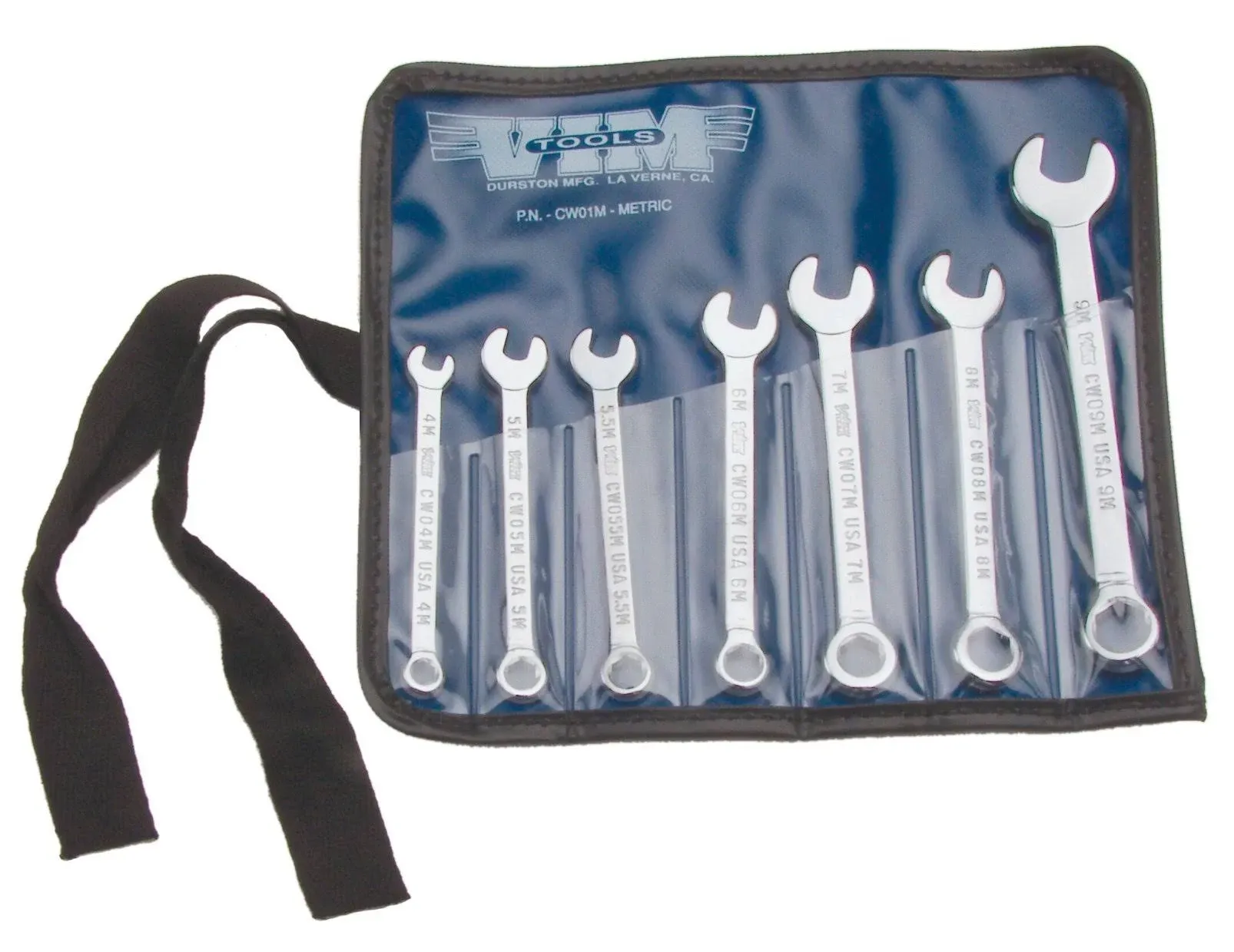 Combination Metric Wrench Set - 4mm to 9mm - 7-Pc