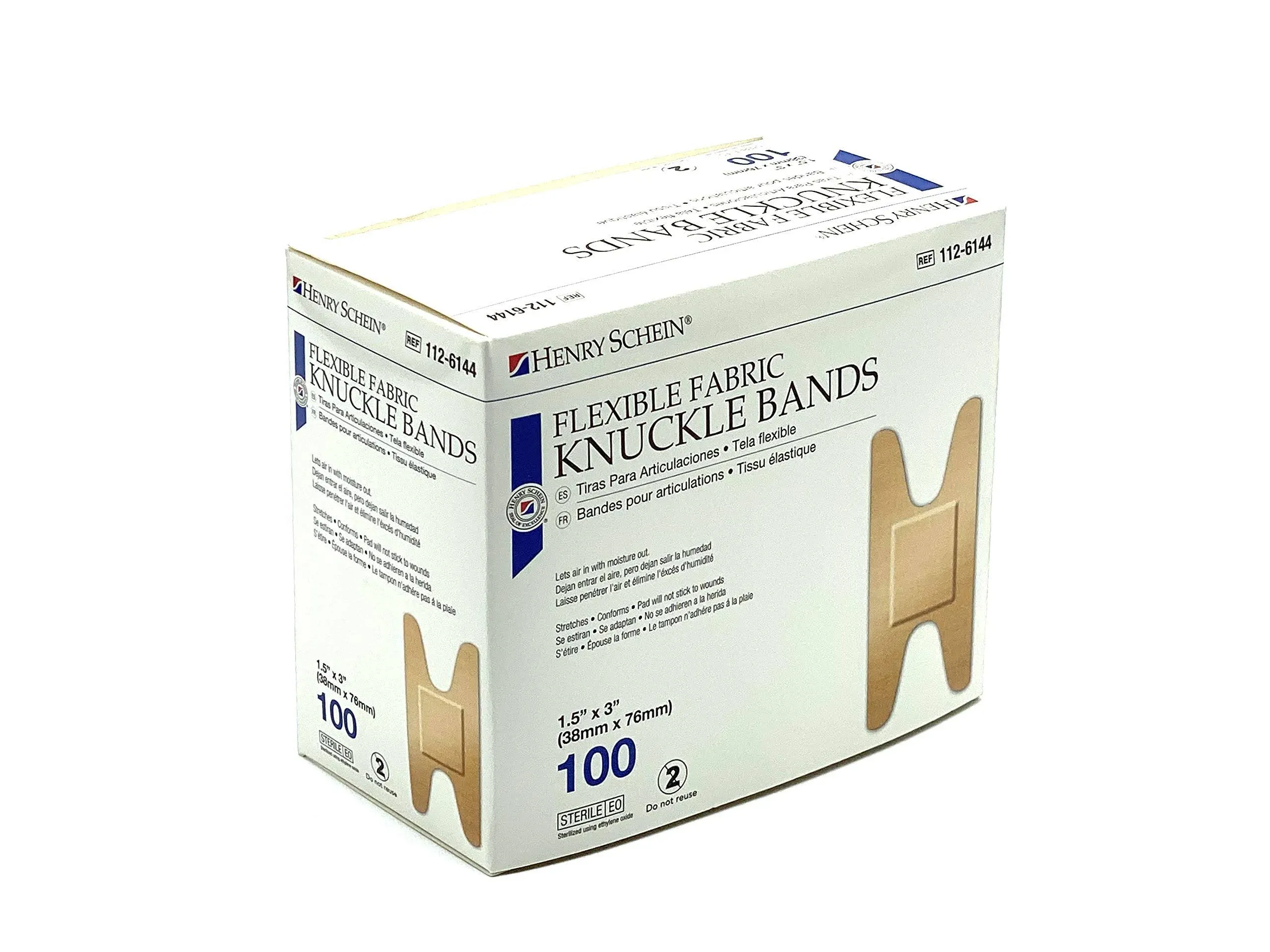 Knuckle Fabric Bandages 1.5" x 3" 100/bx