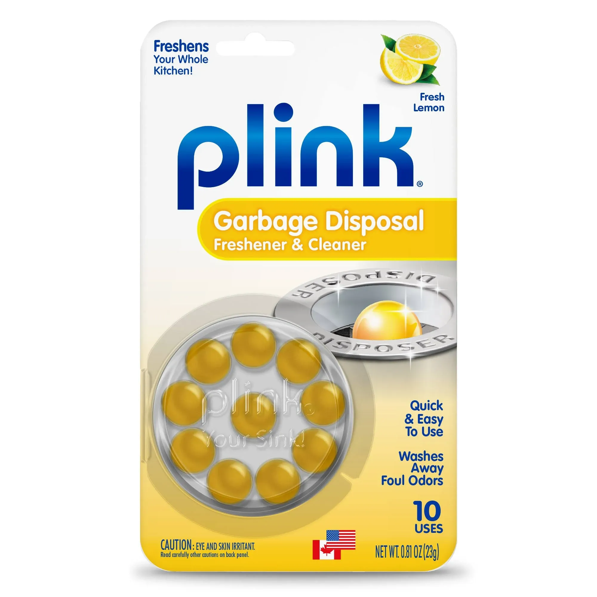 Plink Garbage Disposer Cleaner Deodorizer