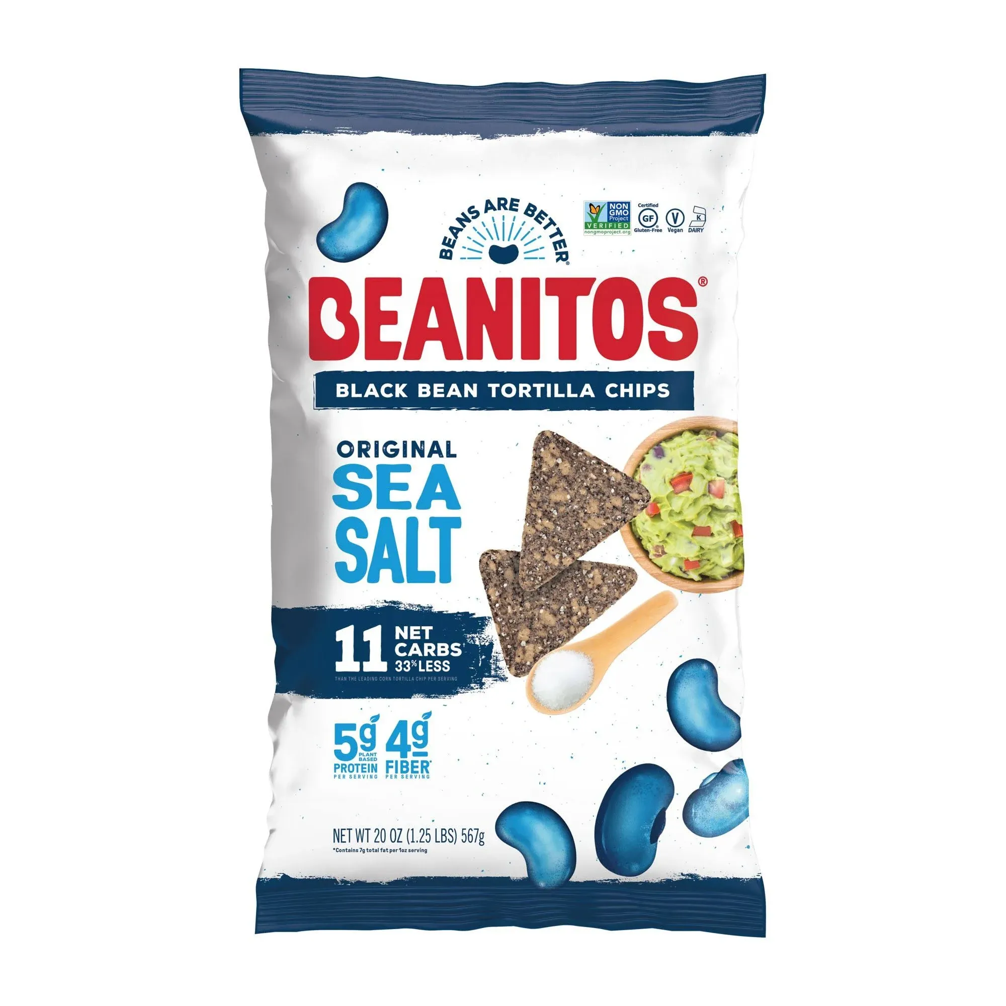 Beanitos Black Bean Chips Original OMG Sea Salt