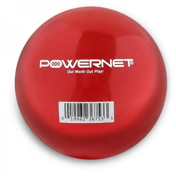 Powernet 2.8" Weighted Hitting and Batting Training Ball (6 Pack) 16 oz - Red