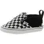 Vans Toddler Baby Checker Black White Slip-On V Crib VN0A2XSLFB7 Size 4 Shoes