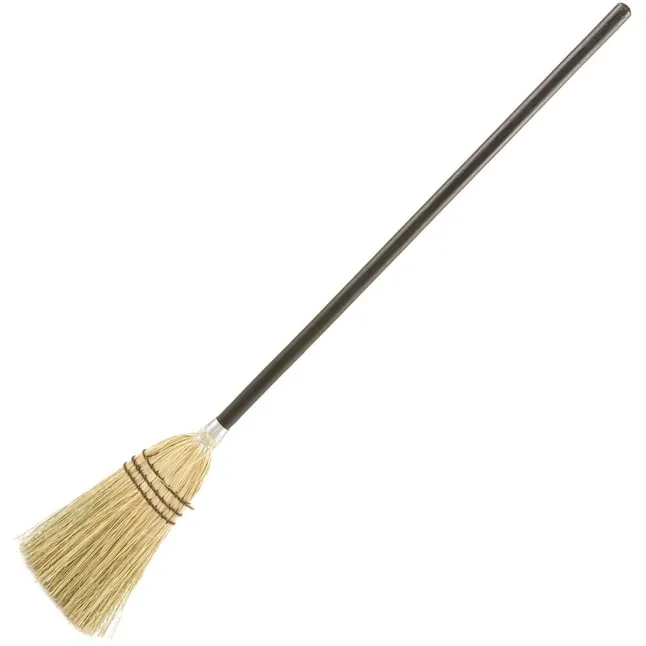 Rubbermaid Commercial Lobby 38" Handle Corn-Fill Broom, Brown