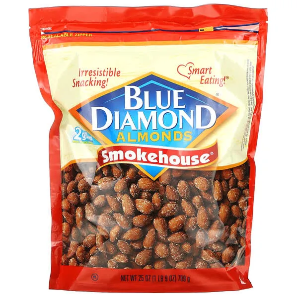 Blue Diamond Almonds Smokehouse Flavored Snack Nuts, 25 Oz Resealable Bag (Pack of 1)