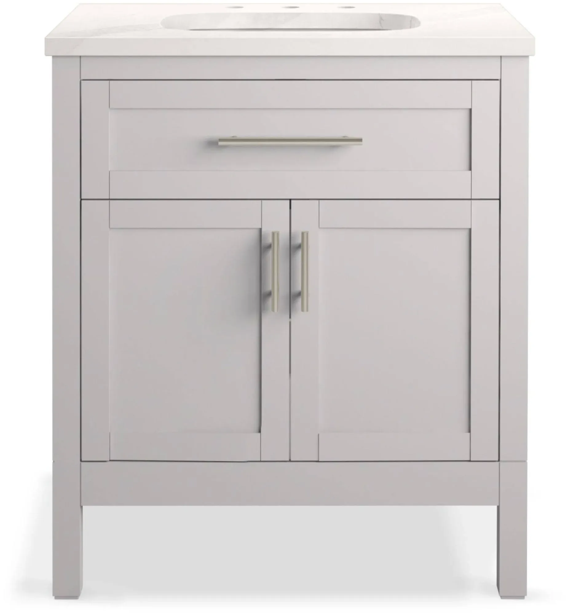 Hadron 30" Bathroom Vanity Cabinet with Sink and Quartz Top