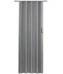 Spectrum Elite Vinyl Accordion Door, Satin Silver