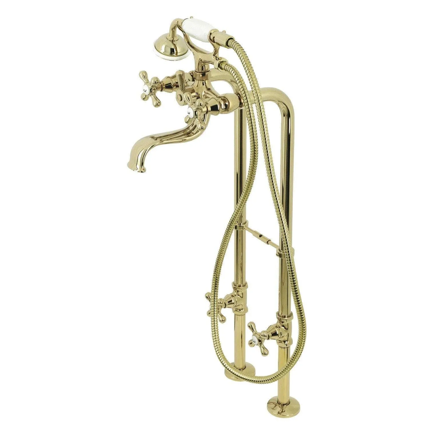 Kingston Brass CCK226K2 Kingston Freestanding Clawfoot Tub Faucet Package with ...