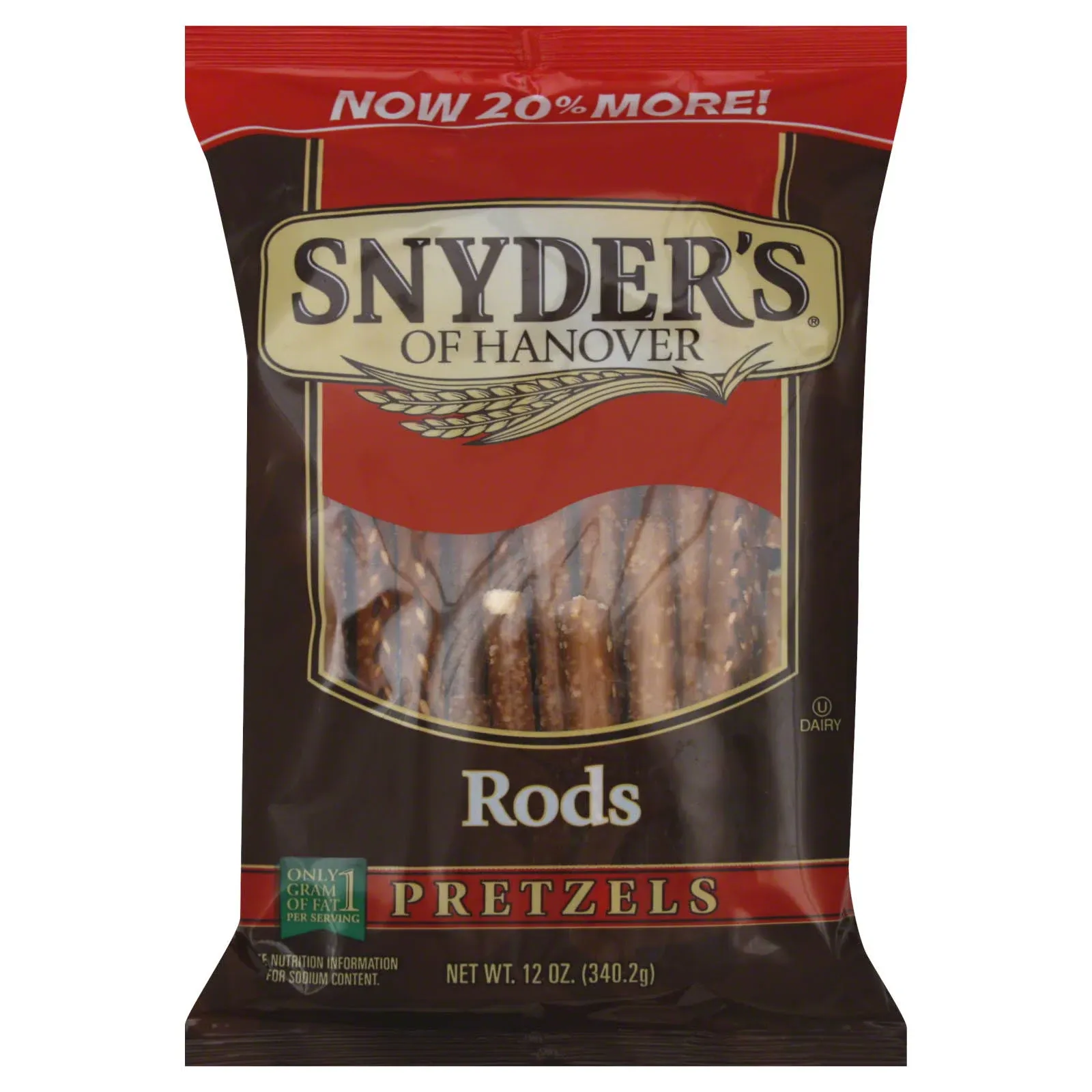 Snyder&#039;s of Hanover, Pretzel Rods, 12 Oz Bag