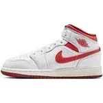 Air Jordan 1 Mid SE GS 'White Dune Red'