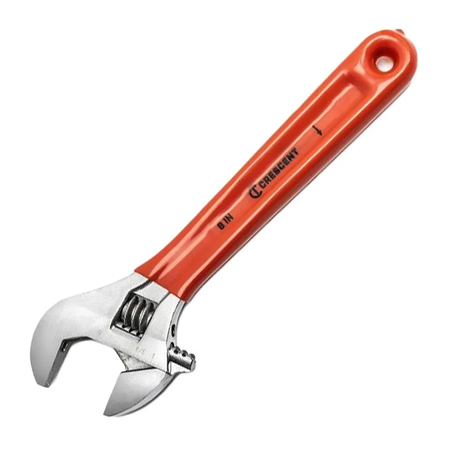 AC28CVS 8 in Chrome Adjustable Wrench with Cushioned Grip