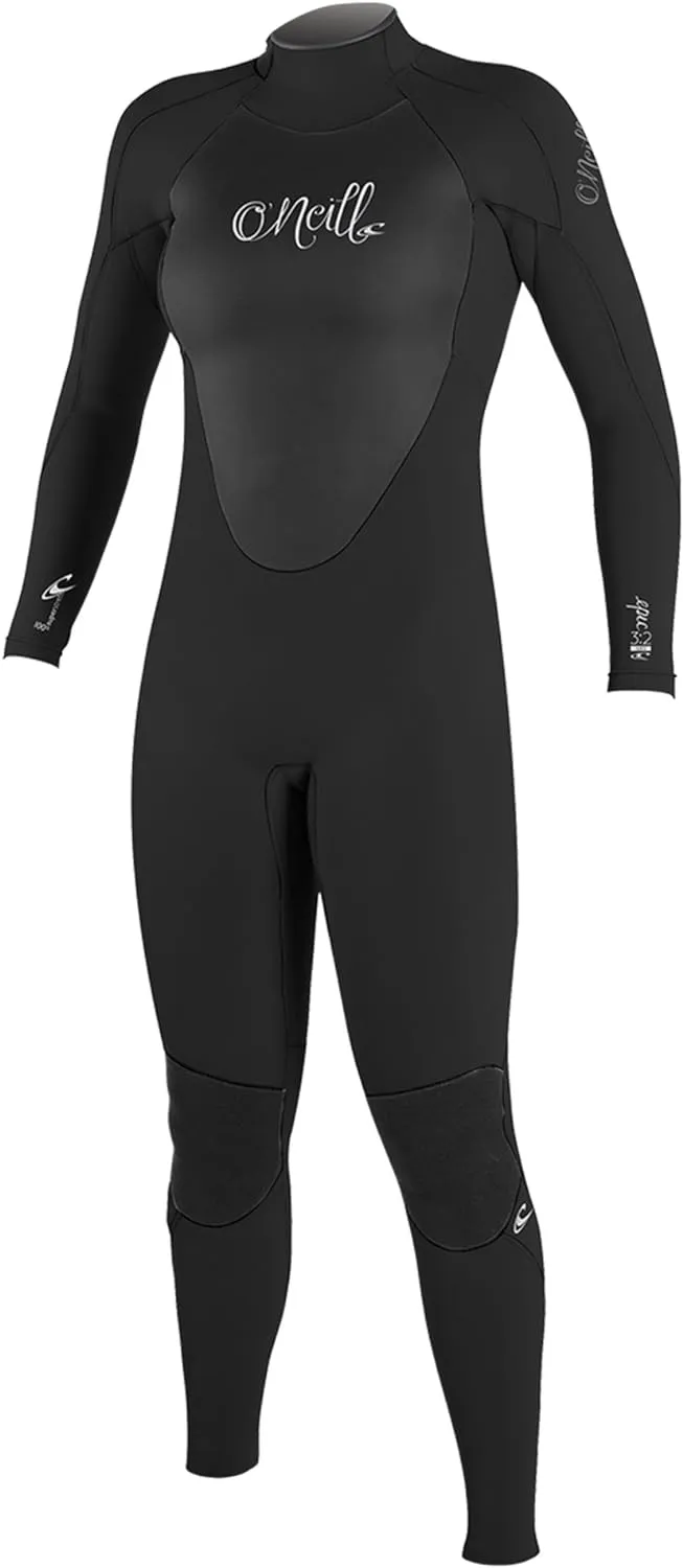 O'Neill Epic 4/3mm Women's Back Zip Full Wetsuit, Black / 2