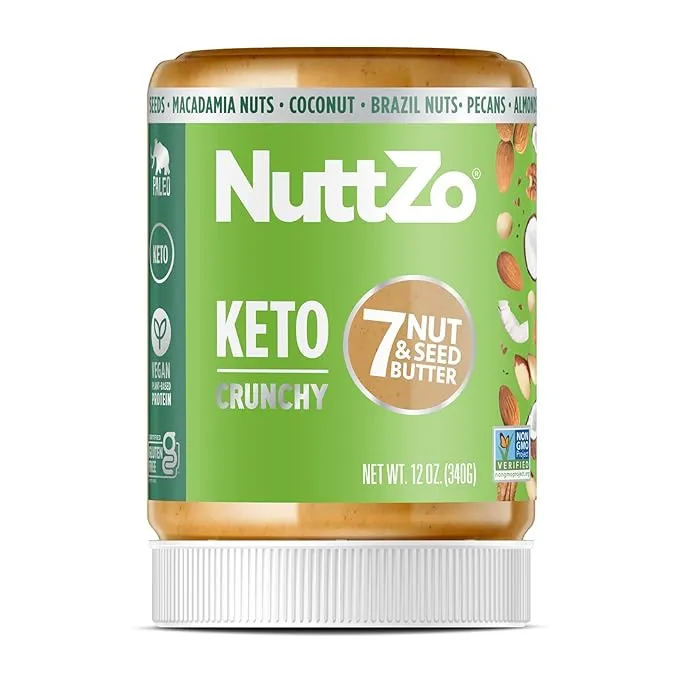 Nuttzo, Keto, Beurre aux 7 noix et graines, Croquant, 340 g