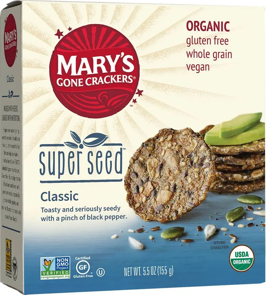 Mary's Gone Crackers Super Seed Crackers