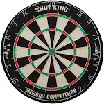 Viper by GLD Products Shot King Regulation Bristle Steel Tip Dartboard Set with