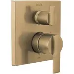 Delta Ara: Angular Modern Monitor 14 Series Valve Trim with 3-Setting Integrated Diverter - Champagne Bronze T24867