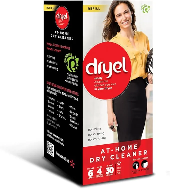 Dryel Cleaning Refill, 6 Count