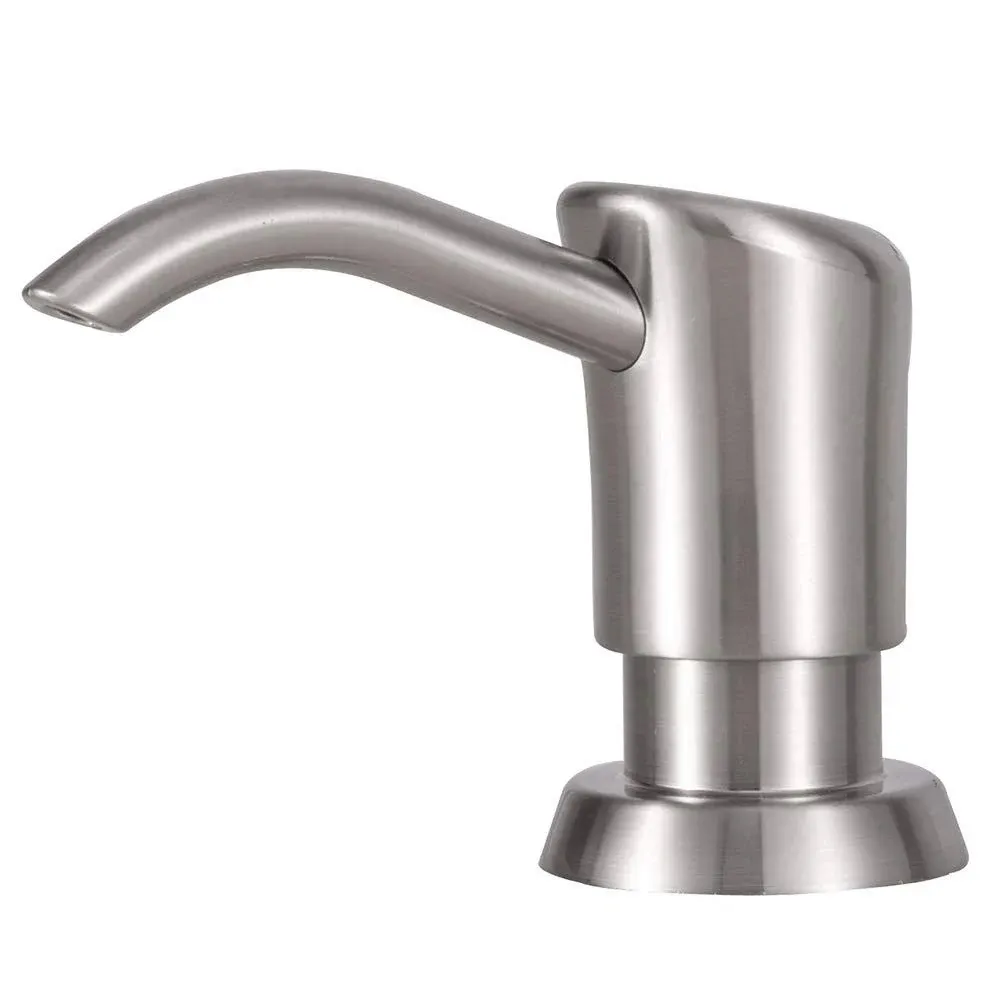 Built in Sink Soap Dispenser or Lotion Dispenser for Kitchen Sink, Brushed Ni...