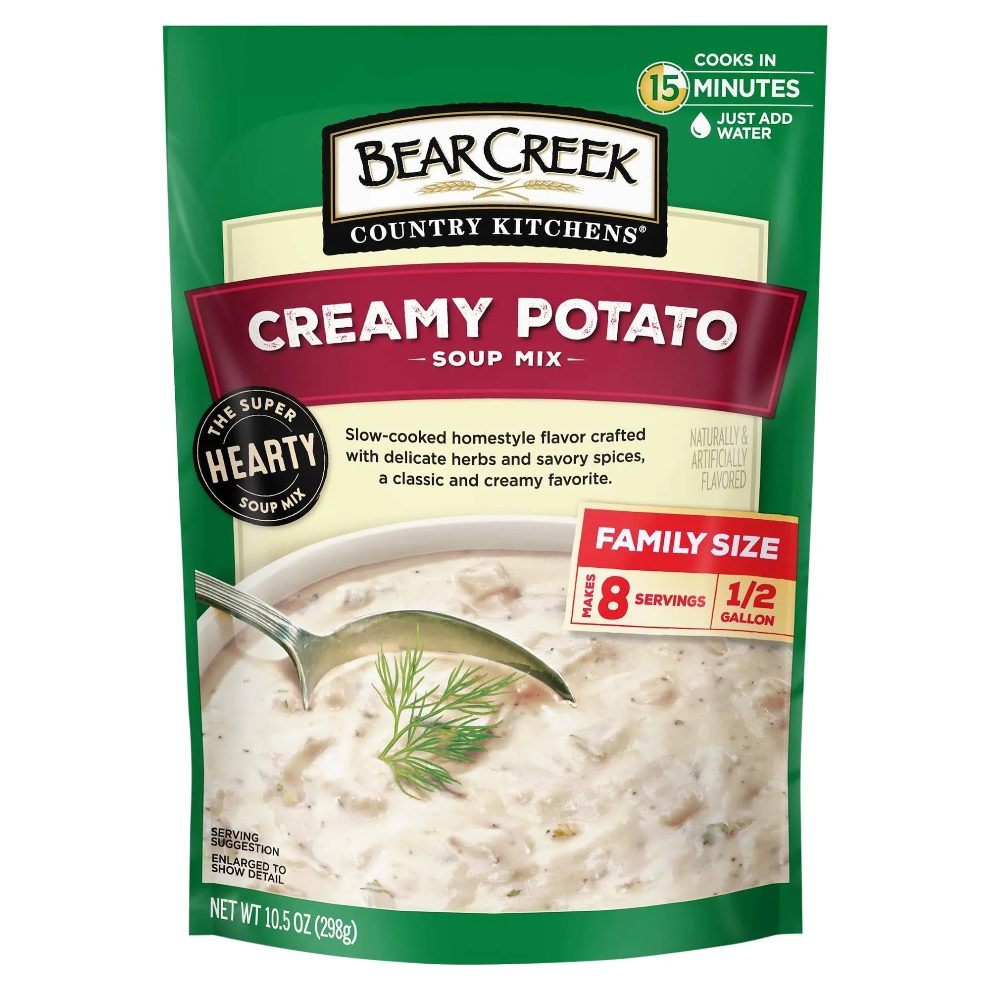 Bear Creek Soup Mix, Creamy Potato, Family Size - 10.5 oz