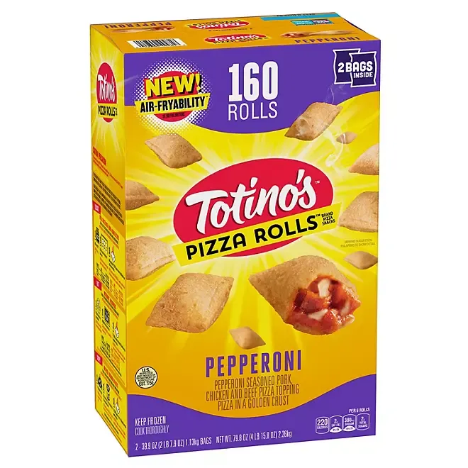 Totino's Pizza Rolls, Pepperoni Flavored, Frozen Snacks