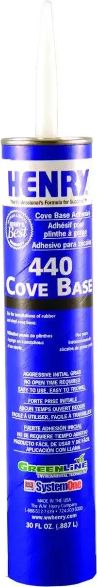 Henry Cove Base Adhesive, 30 oz. 12107