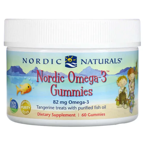 Nordic Naturals Omega-3, Nordic, Gummies - 60 gummies