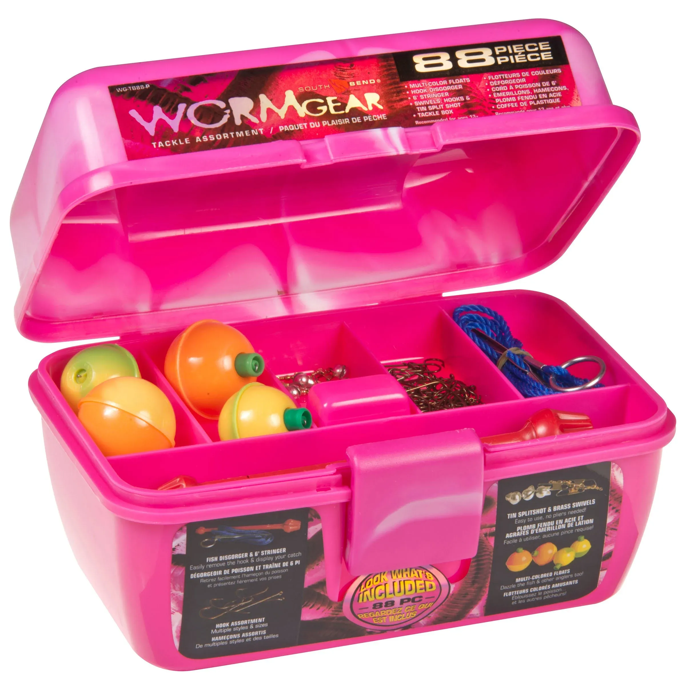 Worm Gear 88 Piece Tackle Box