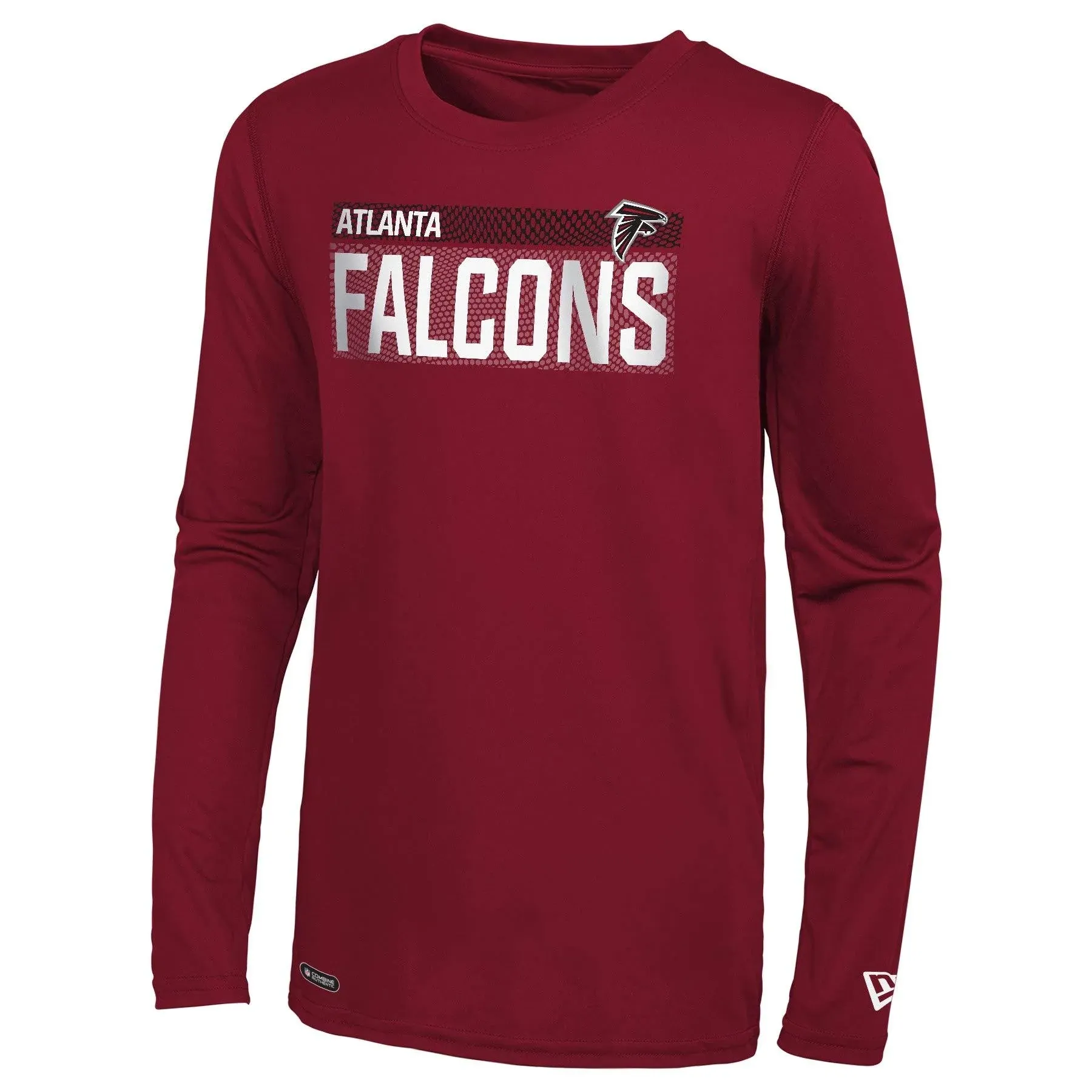 New Era NFL Football Men&#039;s Atlanta Falcons Measured Dri-Tek Long Sleeve Tee