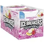 Ice Breakers Sparkling Raspberry Lemon Seltzer Sugar Free Mints