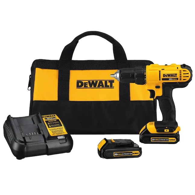 DeWalt 20V Max Compact Drill Driver Kit DCD771C2