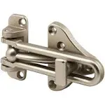 Defender Security Satin Nickel Swing Bar Door Guard with Lock